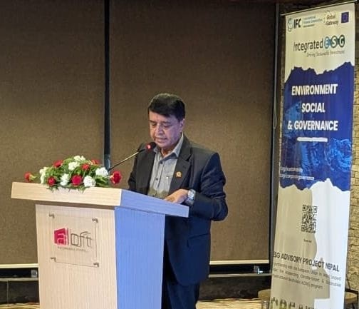 महासंघ र आइएफसीद्धारा “इएसजी” कार्यशाला सम्पन्न, दिगो भविष्यको लागि इएसजी अपरिहार्य: महासंघ अध्यक्ष ढकाल